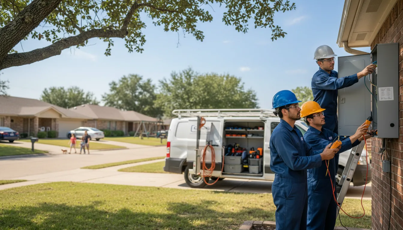 Certified electrician providing emergency electrical services in Grubbs, AR